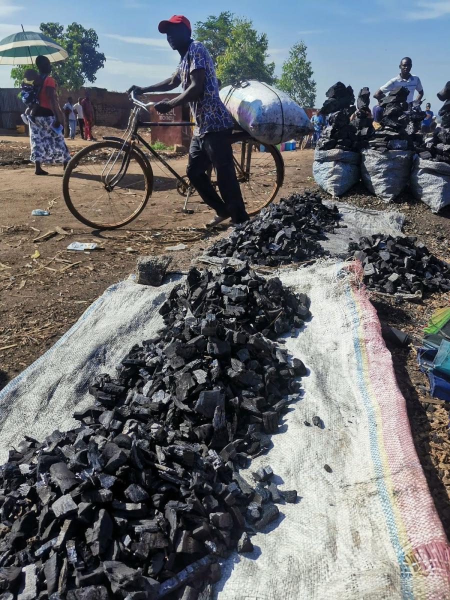 A market to purchase unregulated and unlicensed charcoal in Malawi’s capital, Lilongwe.