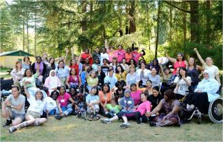 Mobility International/USA: A group shot of the 29 women with disabilities from around the world who participated in the 2010 Women’s Institute on Leadership and Disability (WILD) leadership program in Eugene, Oregon.